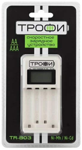 Зарядное устройство ТРОФИ TR-803 LCD скоростное (6/24/720) 