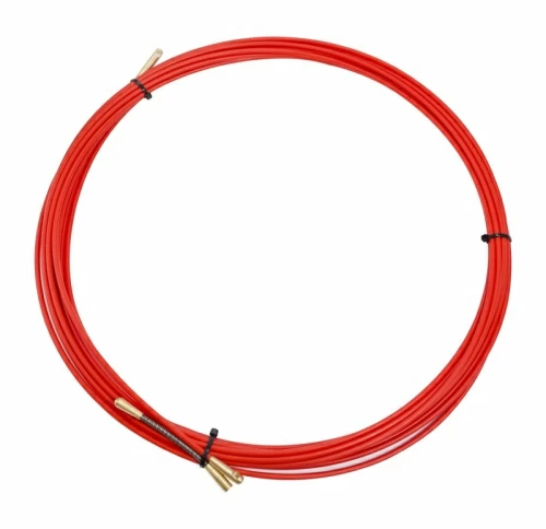 Протяжка кабельная REXANT (мини УЗК в бухте),стеклопруток, d=3,5 мм 10м,красная