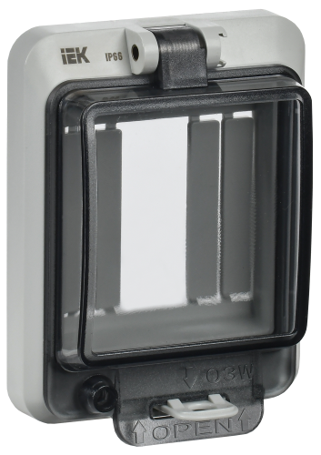 Крышка защитная для выреза в шкафу пластик 3 модуля IP66 IEK