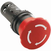 Кнопка аварийной остановки 1НО+1НЗ отпускание поворотом 40мм ABB CE4T-10R-11