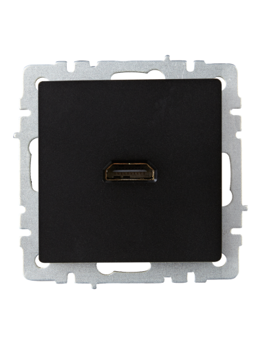 Розетка HDMI РHDMI-0-БрЧ черный BRITE IEK