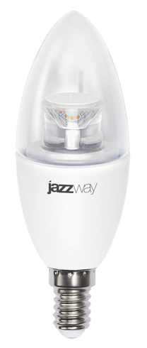 Лампа светодиодная PLED-DIM C37 7w CLEAR 2700K 520 Lm E14 230/50  Jazzway