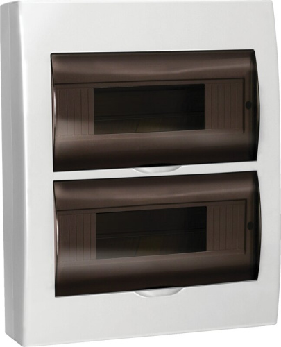 Корпус пластиковый ЩРН-П-24 черная прозрачная дверь IP41 GENERICA