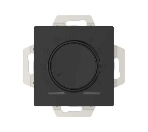 Термостат электронный для теплого пола с датчиком, 10A, механизм, КАРБОН ATLASDESIGN