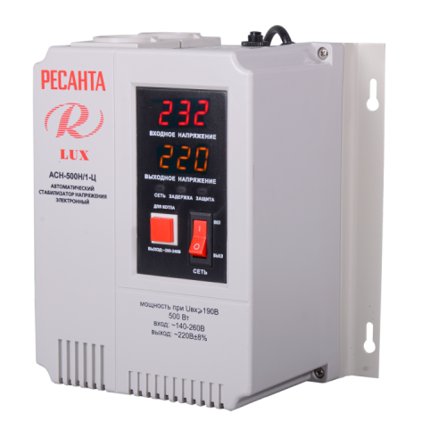 Стабилизатор АСН-500 Н/1-Ц Ресанта LUX 63/6/39