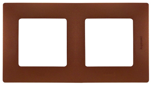 Рамка 2-местная какао ETIKA