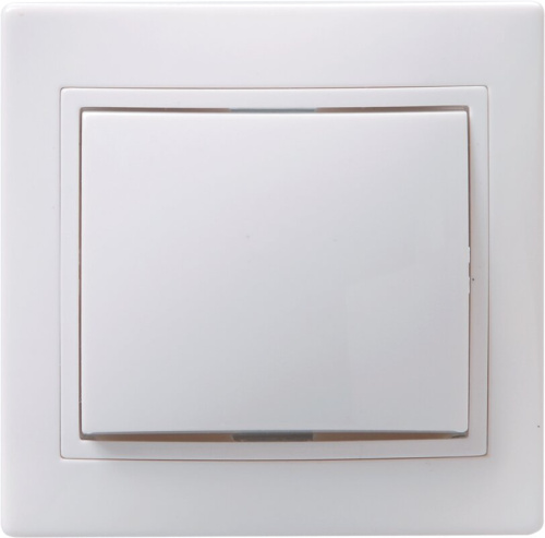 Выключатель 1-клавишный 10А кер. ВС10-1-0-КБ белый KVARTA GENERICA