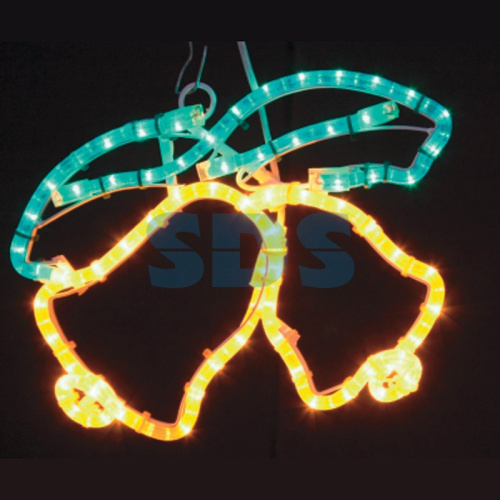 Фигура "Два колокольчика" цвет жёлт./зел., размер 35*28 см  NEON-NIGHT