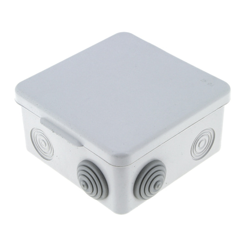 Коробка распределительная КМР-030-014 с крышкой (100x100x50) для прямого монтажа, 10 мембр. вводов с