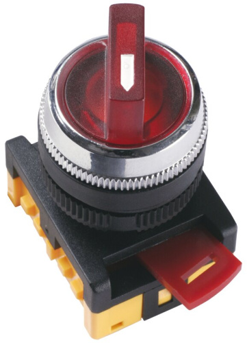 Переключатель АNС-22-2 на 2 положения красный неон/240В I-O NO+NC GENERICA