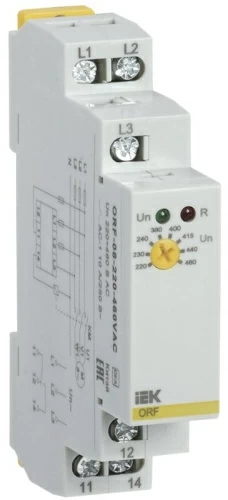 Реле фаз ORF 08. 3ф 220-460 В AC IEK