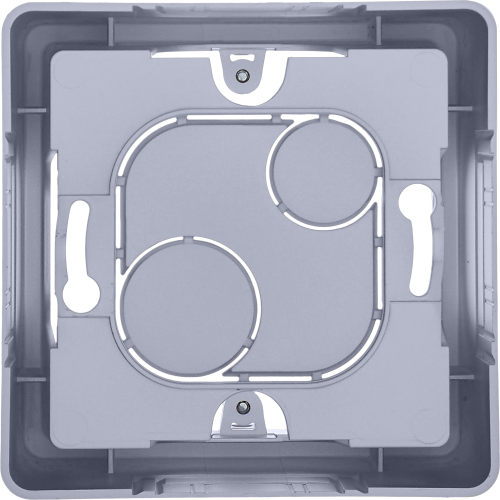 Коробка для накладного монтажа 1-местная алюминий INSPIRIA