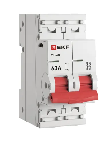 Выключатель нагрузки 2P 63А ВН-63N EKF PROxima