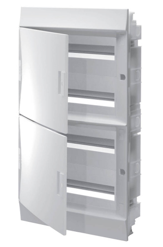 Бокс в нишу 72м непрозрачная дверь две ABB Mistral41