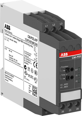 Реле контроля фаз CM-PSS.31S 3х380B AC 2ПК ABB 