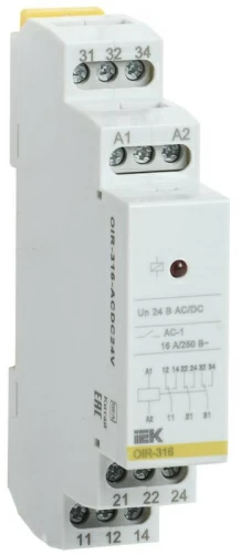 Промежут. реле.OIR 3 конт (16А). 24 В AC/DC IEK