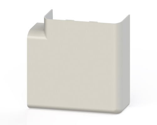 Поворот 90 гр. (105x50) (2 шт) белый EKF C-Line