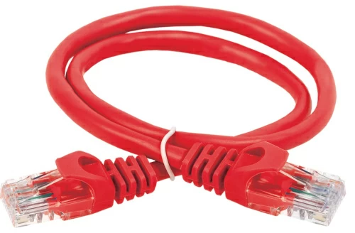 Коммутационный шнур (патч-корд), кат.5Е UTP, LSZH, 3м, красный
