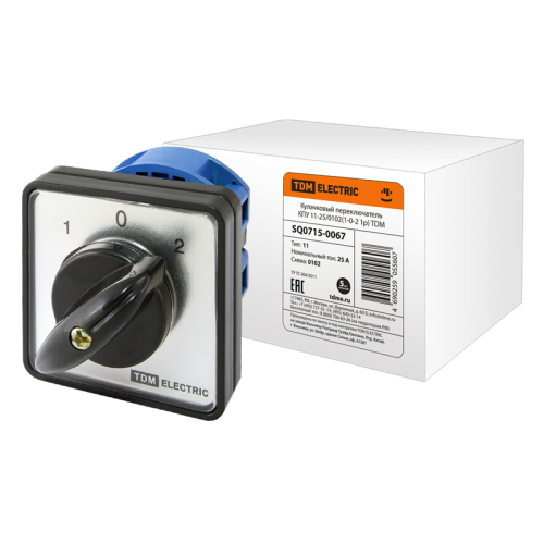 Кулачковый переключатель КПУ11-25/0102 (1-0-2 1р) TDM