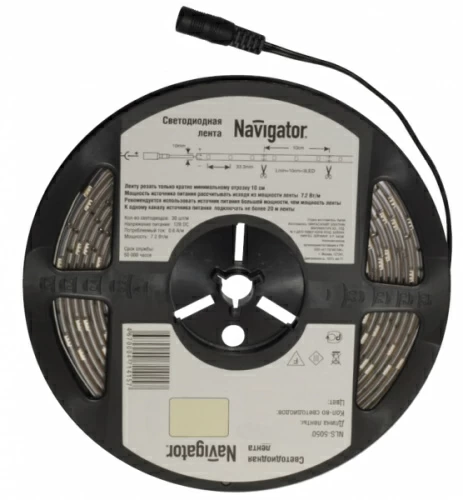 Светодиодная лента Navigator NLS-5050WW60-14.4-IP65-12V-Pro R5