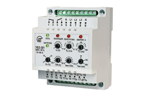 Универсальный блок защиты УБЗ-301М 10-100А