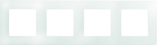 Рамка 4-местная белый ETIKA
