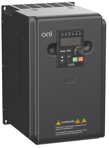 Преобразователь частоты A150 380В 3Ф 7,5кВт 17А со встроенным тормозным модулем ONI