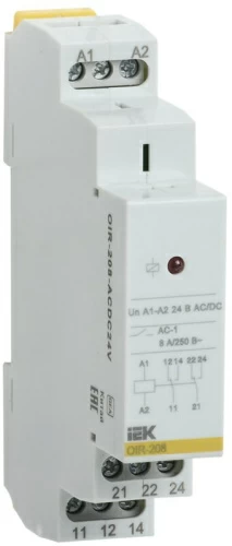 Промежут. реле.OIR 2 конт (8А). 24 В AC/DC IEK