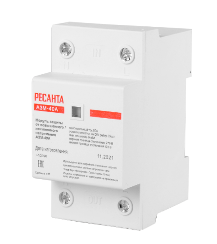 Блок защиты по напряжению "Ресанта" АЗМ-40А 