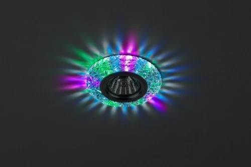 Светильник DK LD4 SL/RGB ЭРА декор cо светодиодной подсветкой( мультиколор), прозрачный