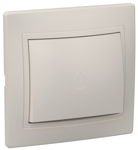 Выключатель 1-клавишный прох 10А ВСп10-1-0-ККм кремовый KVARTA GENERICA