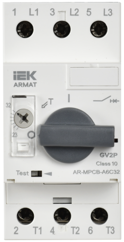 Автоматический выключатель защиты двигателя A6 GV2P 23-32А ARMAT IEK