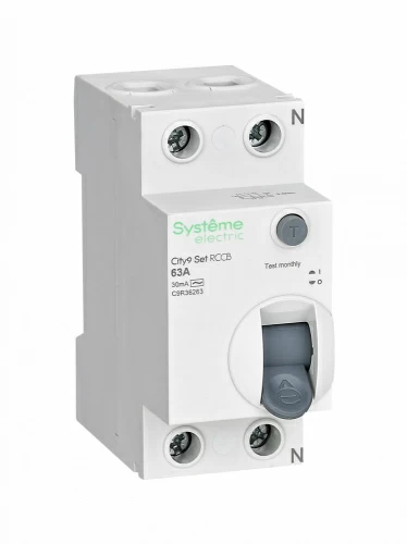 УЗО ВДТ 63А 2P 30мА Тип-AC 230В City9 Set SE