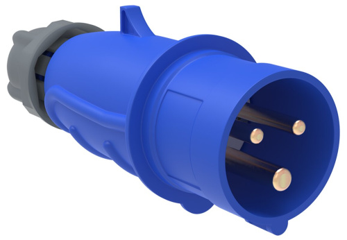 Вилка переносная ССИ-023 32А-6ч/200-250В 2Р+РЕ IP44 MAGNUM ИЭК