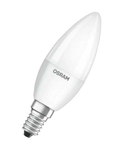 Лампа светодиодная LED STAR CLASSIC В 60 6.5W/840 6.5Вт свеча 4000К Е14 550лм матов.пласт. OSRAM