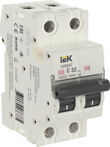 Автоматический выключатель M06N 2P C 32А ARMAT IEK