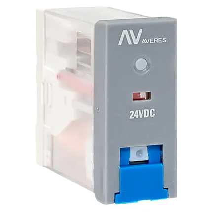 Реле промежуточное с кнопкой и мех. Индикацией RPAt 25/1 12A 24В DC EKF AVERES