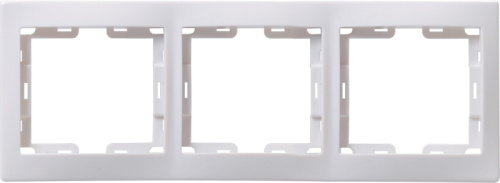 Рамка 3-местная вертикальная РВ-3-КБ белый KVARTA GENERICA