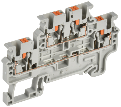 Клемма пружин. Push-in CP-ML 2 ур. 2,5мм2 серая ARMAFIX IEK
