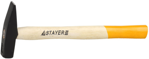 Молоток STAYER "STANDARD" слесарный кованый с деревянной рукояткой, 0.2кг
