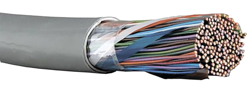 Витая пара U/UTP, кат.5E 100х2х24AWG solid, PVC, 305м, серый снят