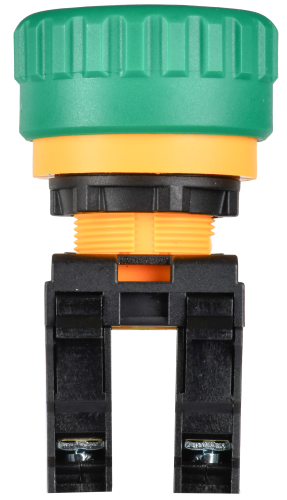 Кнопка "Грибок" поворотная с фиксацией 1NO+1NC зеленая MASTER IEK