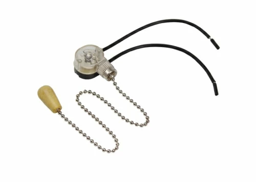 Выключатель для настенного светильника с проводом и дер.наконечником SILVER REXANT