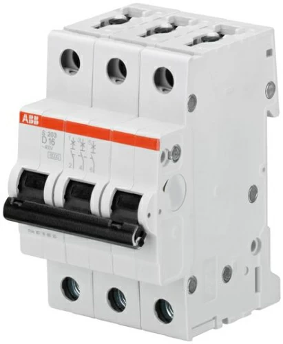 ABB S203 Автоматический выключатель 3P 25A (D) 6kA