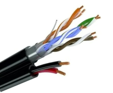 Кабель-мульти FTR 2PR  2х0,75мм 200м, видео серый