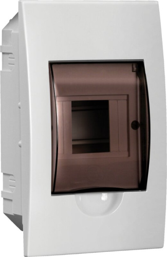 Корпус пластиковый ЩРВ-П-4 черная прозрачная дверь IP41 GENERICA