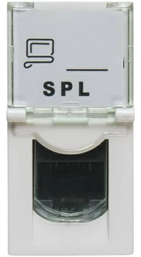 Розетка информационная RG-45 UTP 22.5х45 SPL 