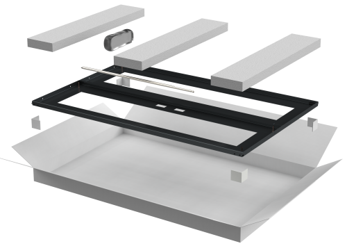LINEA N Дверь перфорированная двустворчатая 800мм шкафа 42U черная ITK