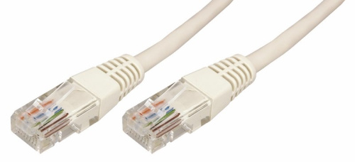 Шнур коммутационный, патч-корд U/UTP RJ45-RJ45, CAT 5e, PVC серый, 7м REXANT 