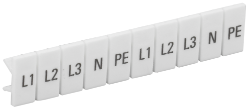 Маркеры для КПИ-2,5мм2 с символами "L1.L2.L3.N.PE" IEK